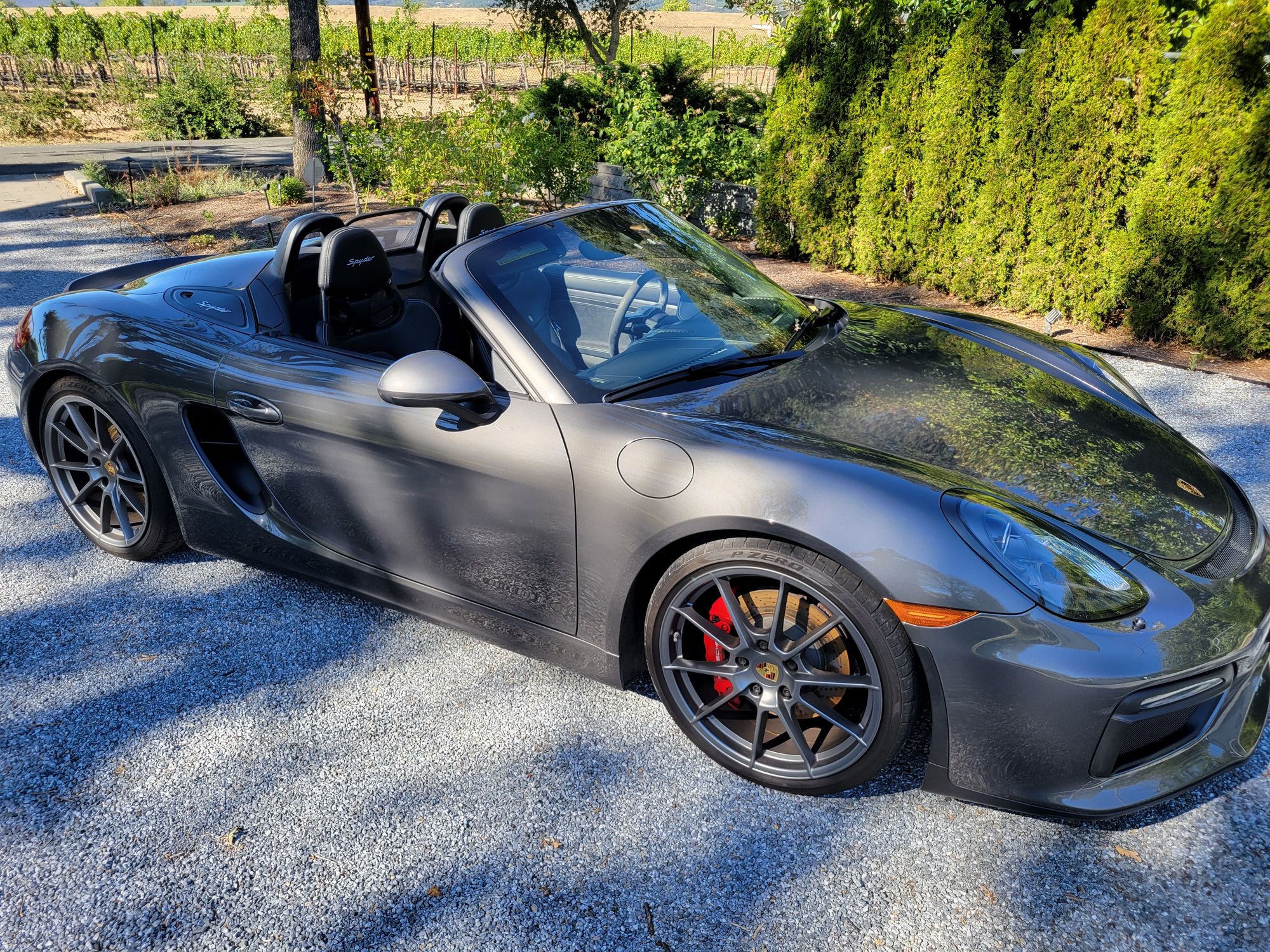 2016 Porsche Boxster - 2016 Porsche Boxster Spyder 6-Speed - Used - VIN WP0CC2A81GS152730 - 12,530 Miles - 6 cyl - AWD - Manual - Convertible - Gray - Sonoma, CA 95476, United States