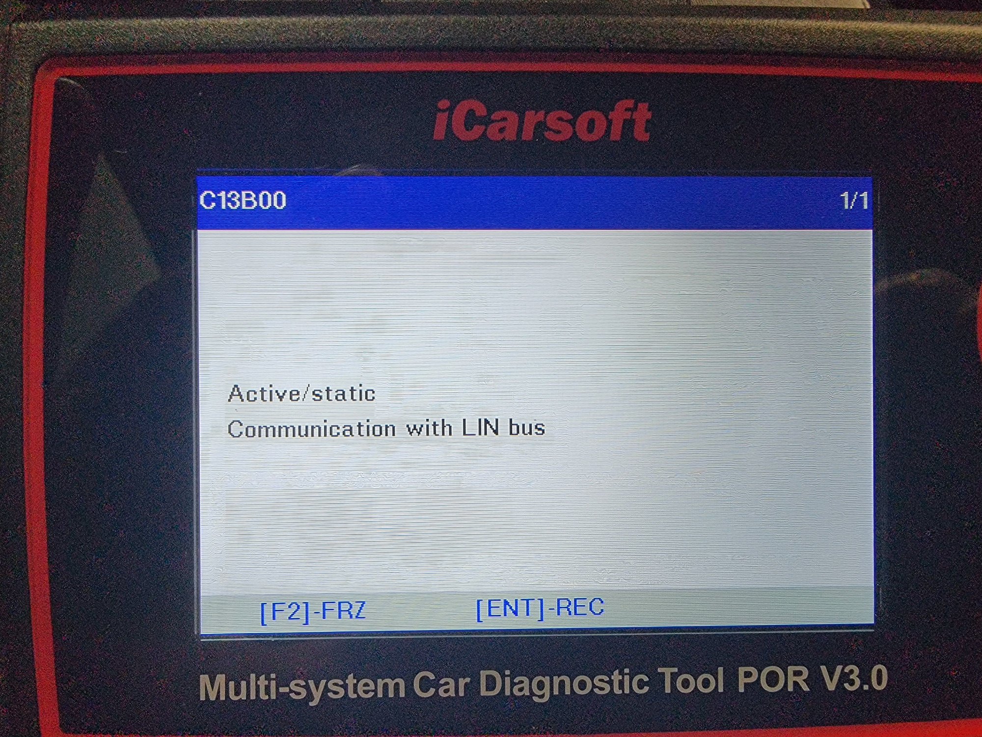 front end specific error