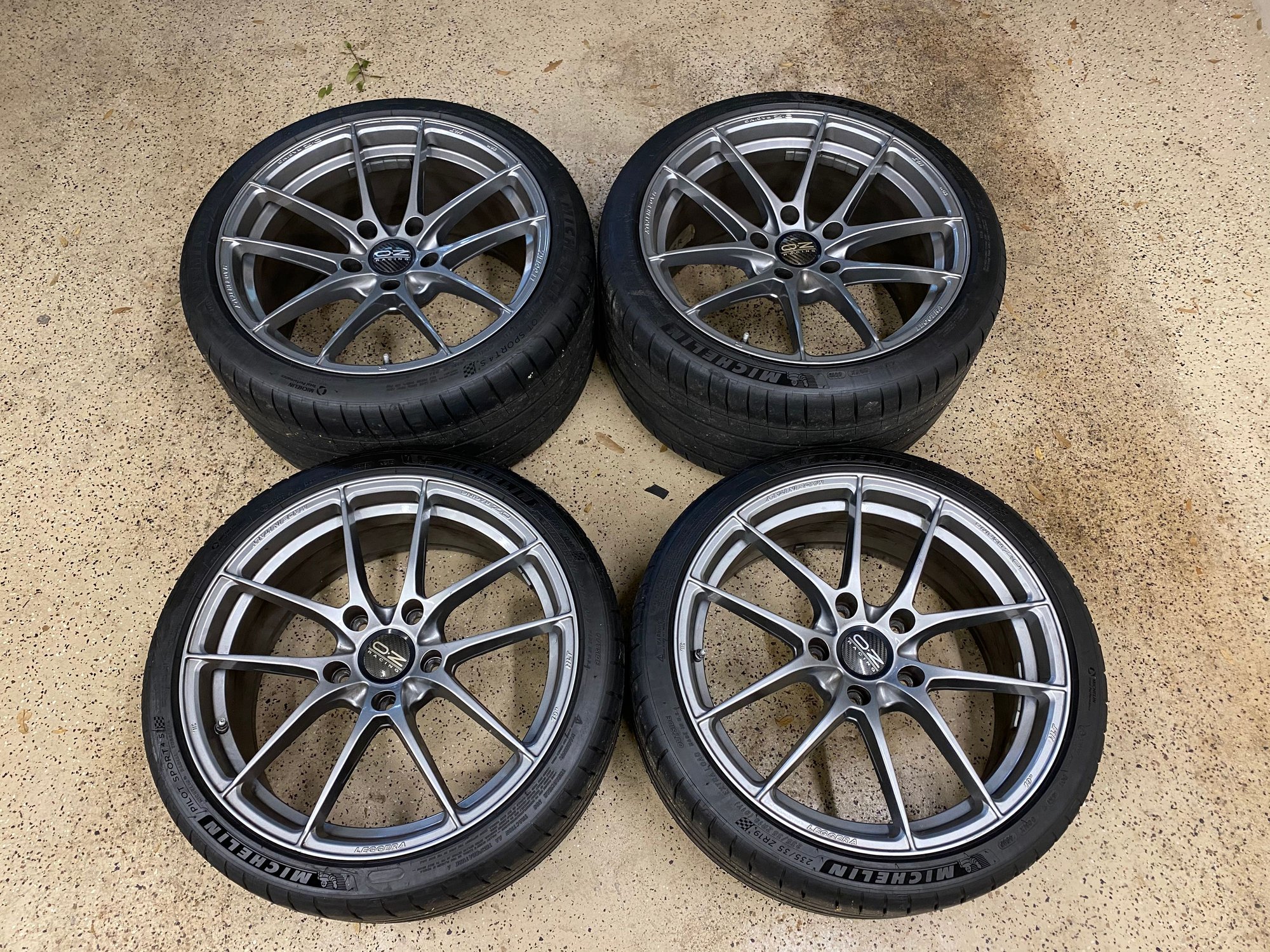 Wheels and Tires/Axles - OZ Leggera HLT wheels 19x8.5 19x11 Michelin Pilot Sport 4S Tires - Used - All Years Porsche 911 - All Years Porsche Boxster - All Years Porsche Cayman - Tampa, FL 33629, United States