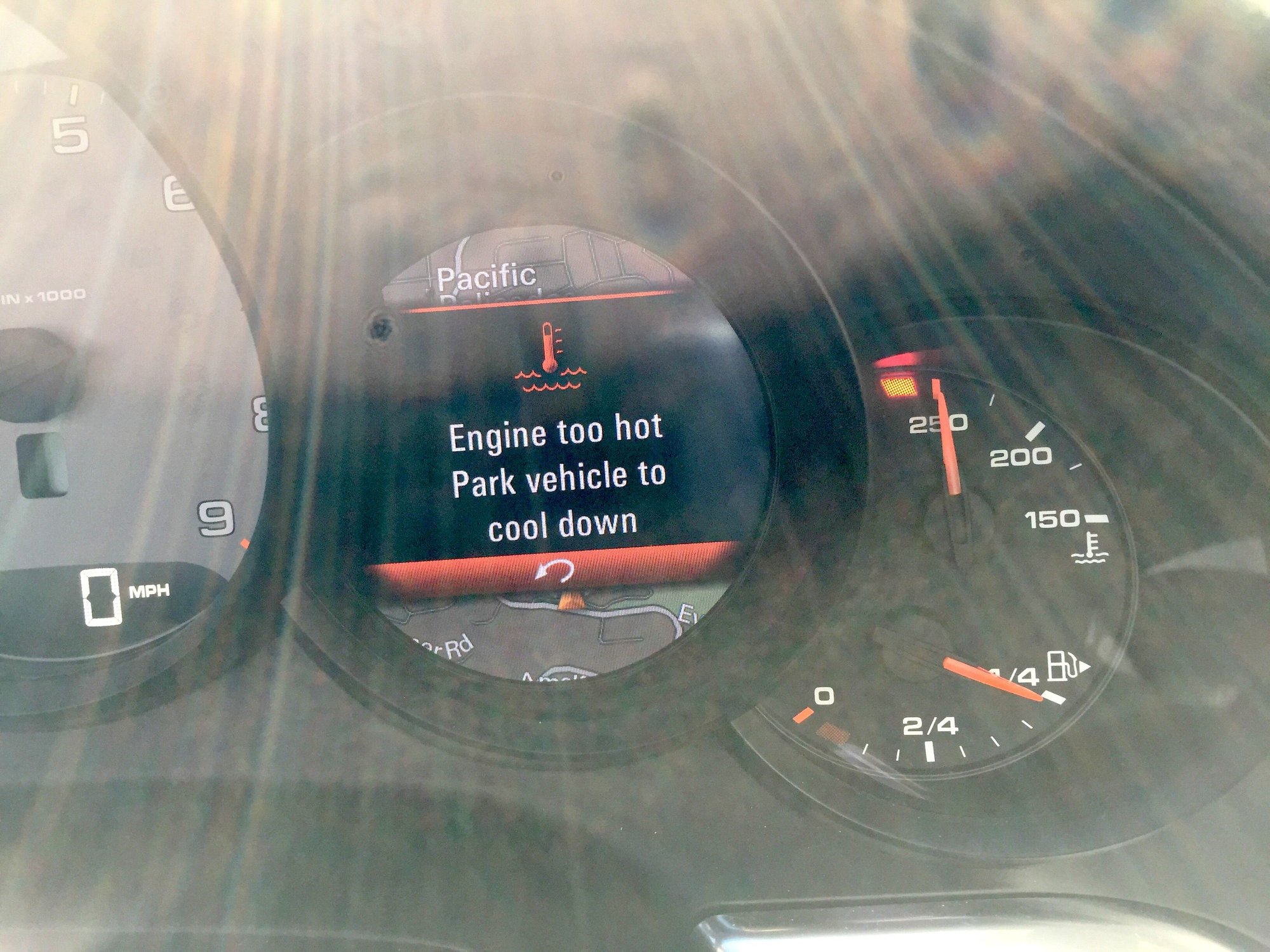 Engine too hot park vehicle to cool down Rennlist Porsche