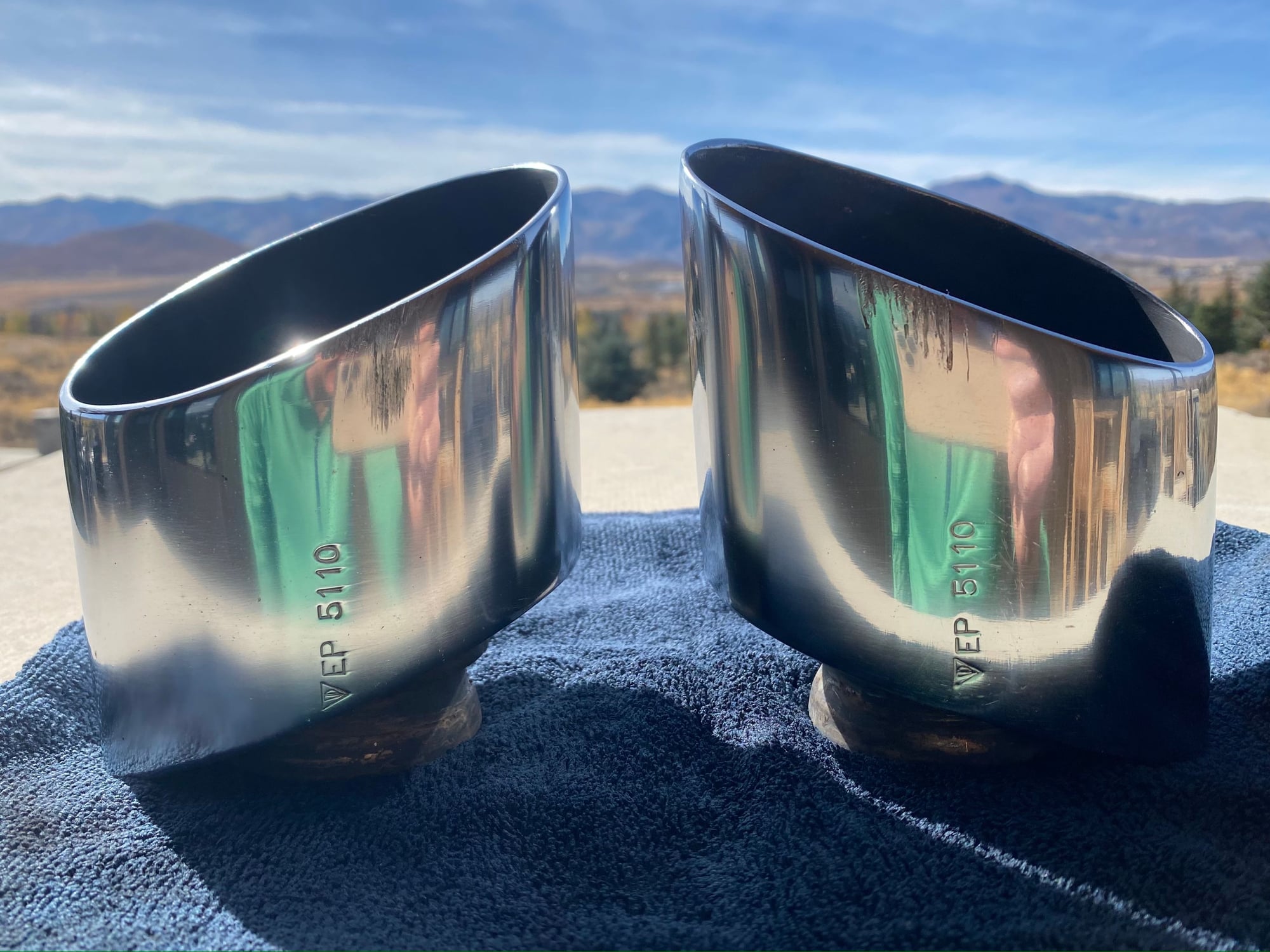 Engine - Exhaust - EP5110 Wide Oval Exhaust Tips for NB 993 - Used - 1995 to 1998 Porsche 911 - Park City, UT 84098, United States