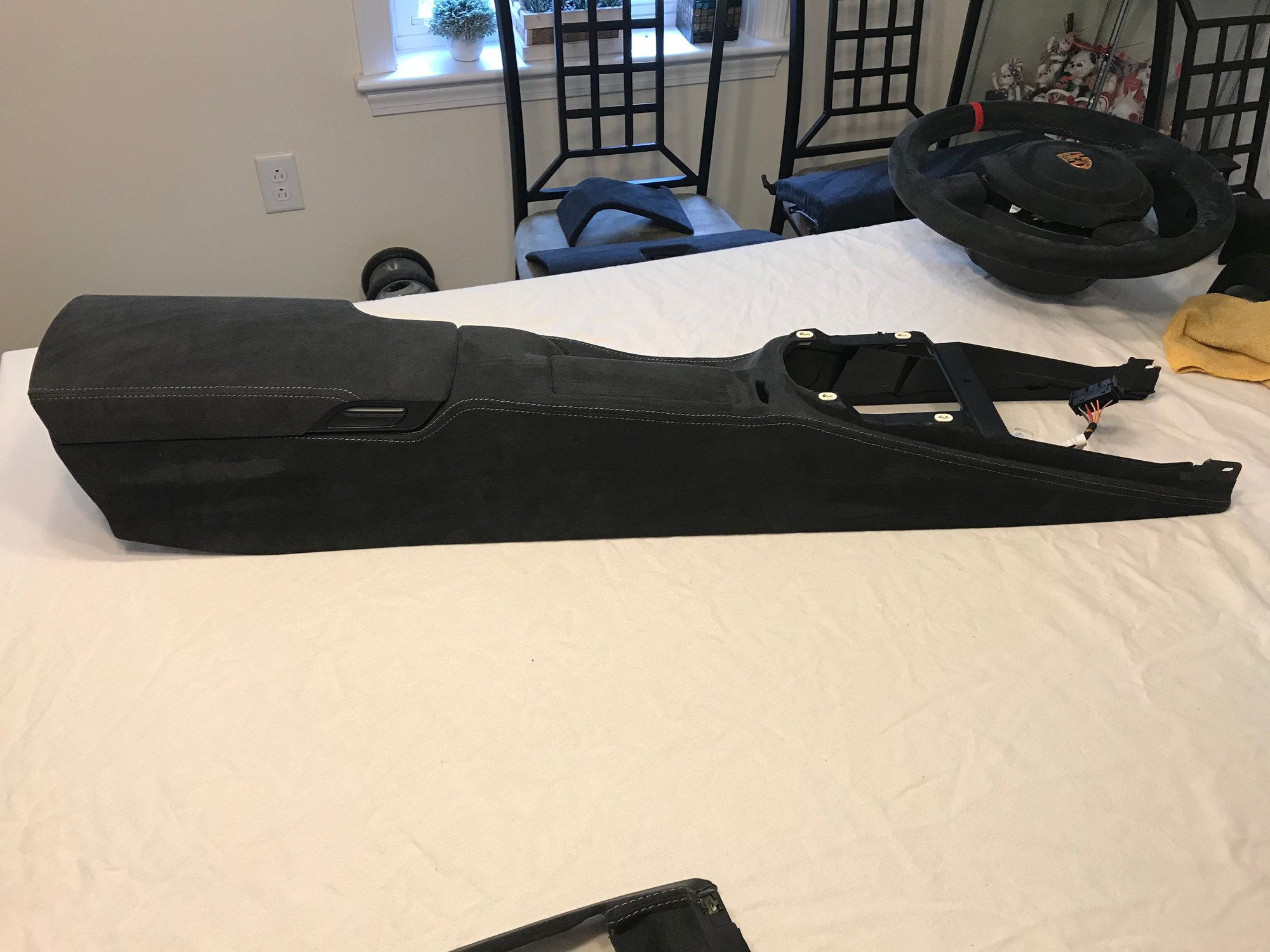 2009 Porsche Cayman - 987/997 Coupe Alcantara Center Console with Grey Stitching (w/ armrest lid) - Interior/Upholstery - $700 - Plymouth, Ma, MA 02360, United States