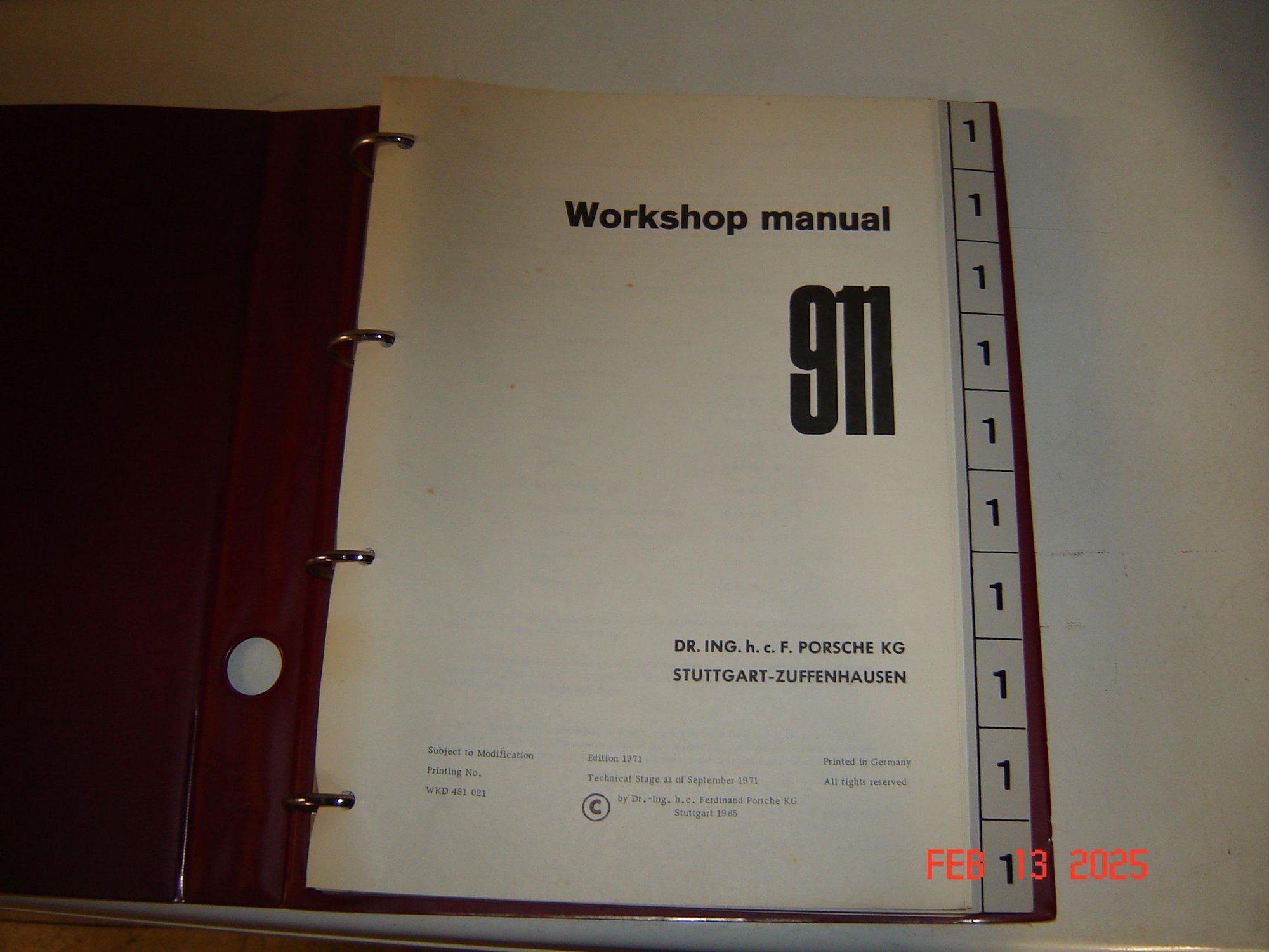 Miscellaneous - 911 Factory Service Manuals 4 Volumes 1972-1982 - Used - 1972 to 1982 Porsche 911 - Pearl River, NY 10965, United States