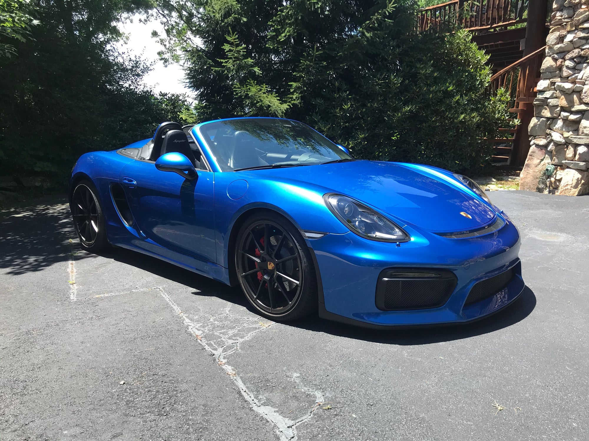 2016 Porsche Boxster - CPO 2016  Boxster Spyder - Used - VIN WP0CC2A84GS152091 - 8,200 Miles - 6 cyl - 2WD - Convertible - Blue - Asheville, NC 28730, United States