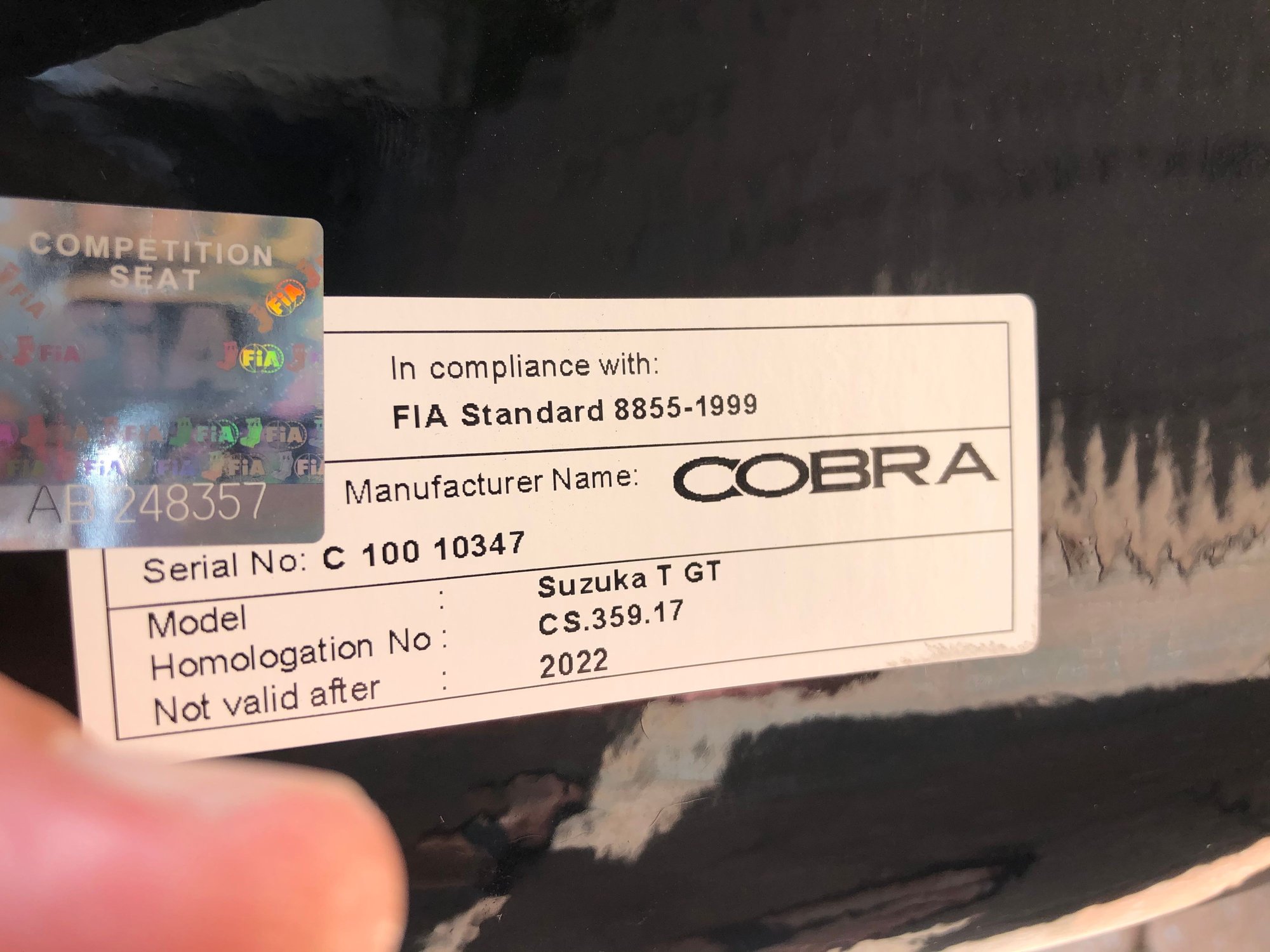 Interior/Upholstery - Racing Seats by Cobra Motorsports With Adjustable Seat Base Assembly - Used - 2005 to 2012 Porsche 911 - Fort Myers, FL 33908, United States