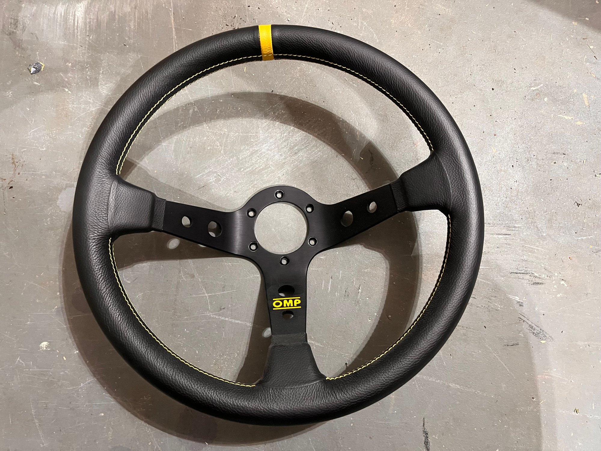 Steering/Suspension - OMP Corsica Steering Wheel, Leather, 350mm (13.78" dia) x 3.75"D - Used - 0  All Models - Flowery Branch, GA 30542, United States