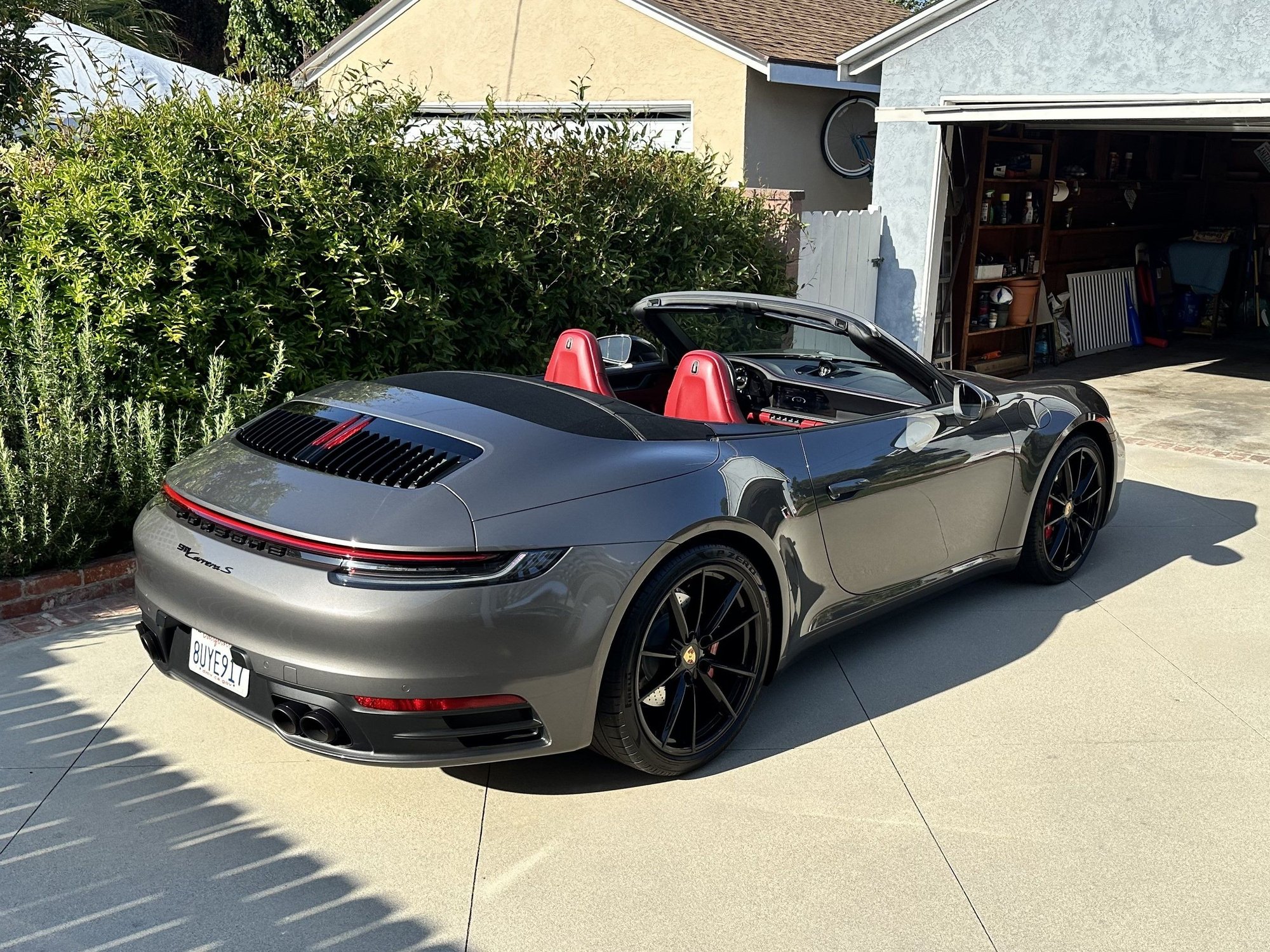 2021 Porsche 911 - 2021 992 Carrera S Cab -- 1 owner, 12k miles, Bordeaux Red interior -- NEW PRICE - Used - VIN WP0CB2A96MS248537 - 12,843 Miles - 6 cyl - 2WD - Automatic - Convertible - Gray - Hawthorne, CA 90250, United States