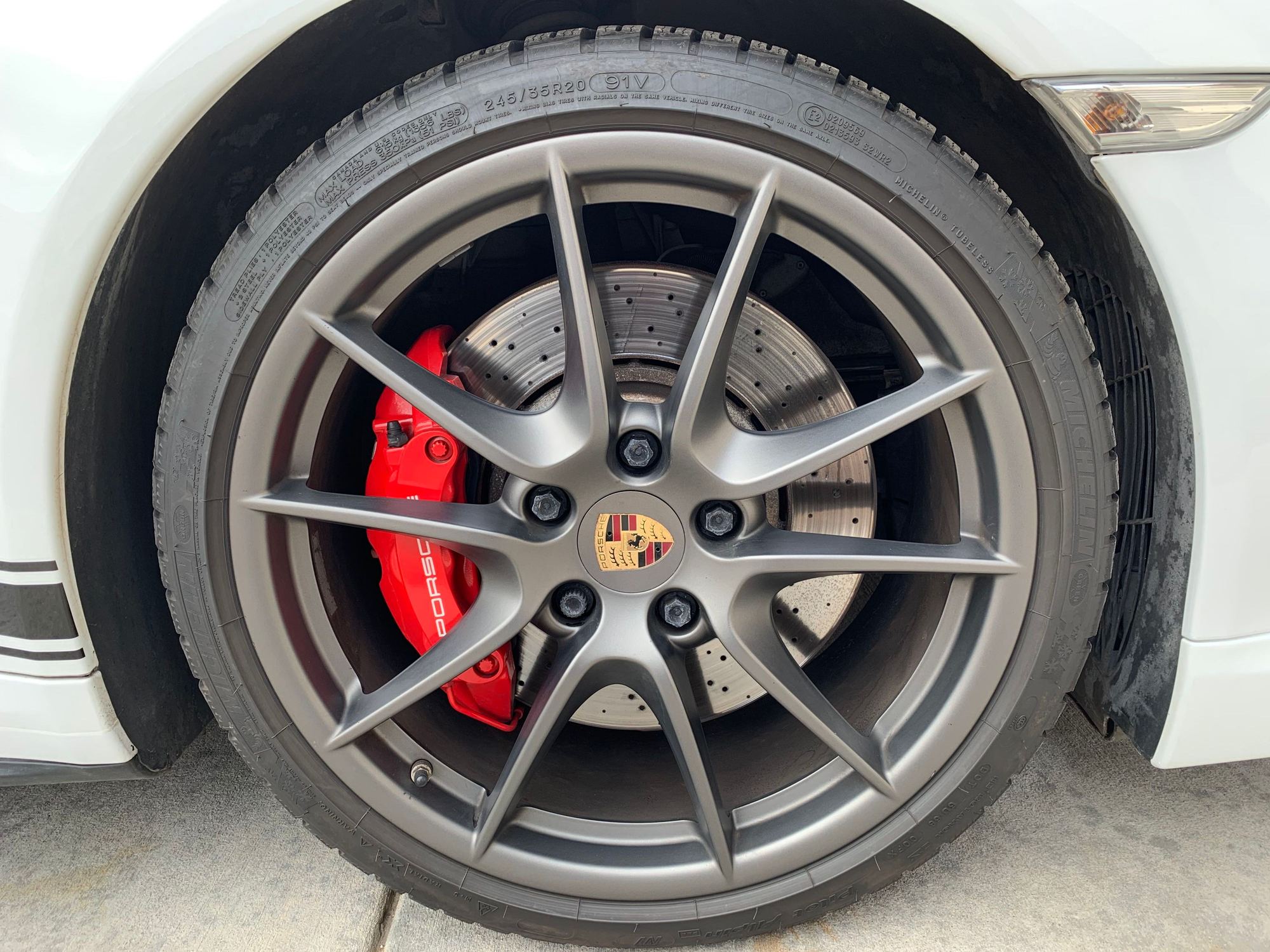 Wheels and Tires/Axles - 20" OEM 991 Turbo or C4 5-Lug Wheels + Michelin Alpin Tires w/TPMS - Used - 2012 to 2019 Porsche 911 - Denver, CO 80007, United States