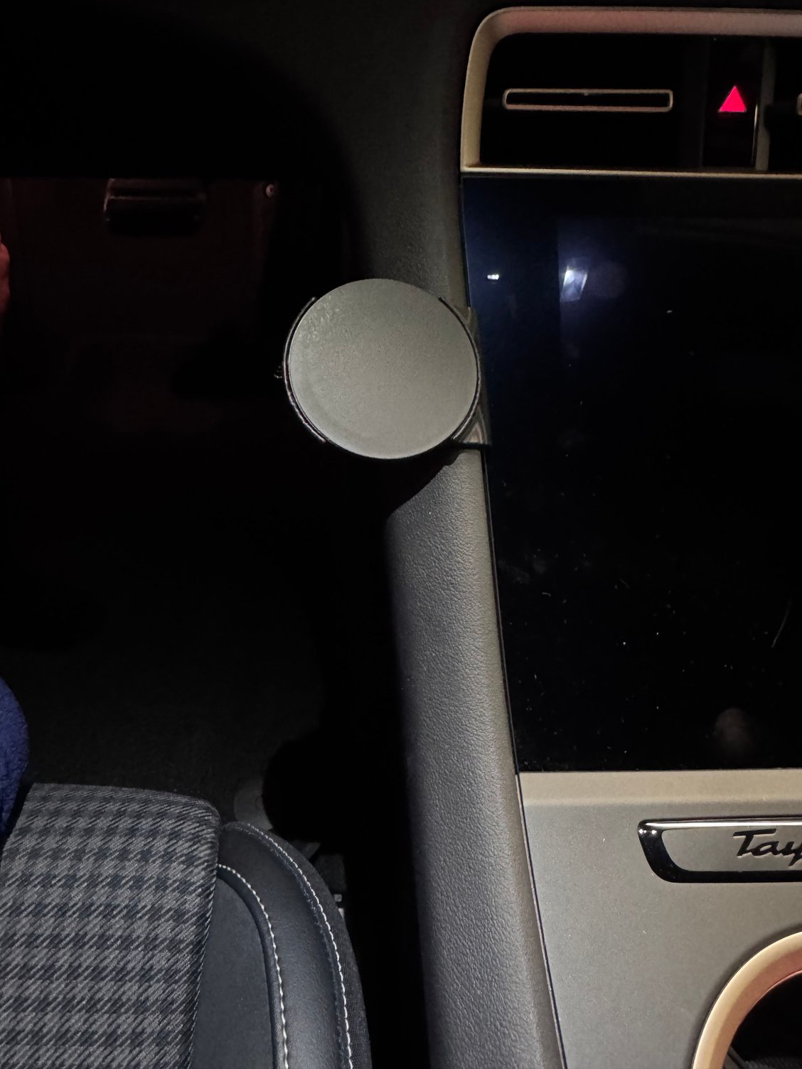 This comes with a magnet you can add to any device or holder if needed. In my case the iPhone attaches securely without having to remove it from the case