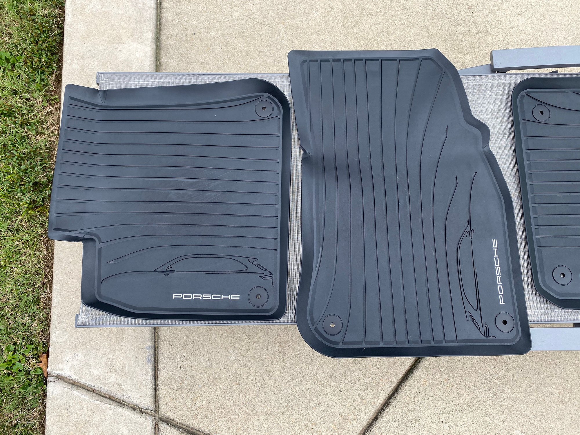 OEM Four AllWeather floor mats for Porsche Cayenne 2019 and newer