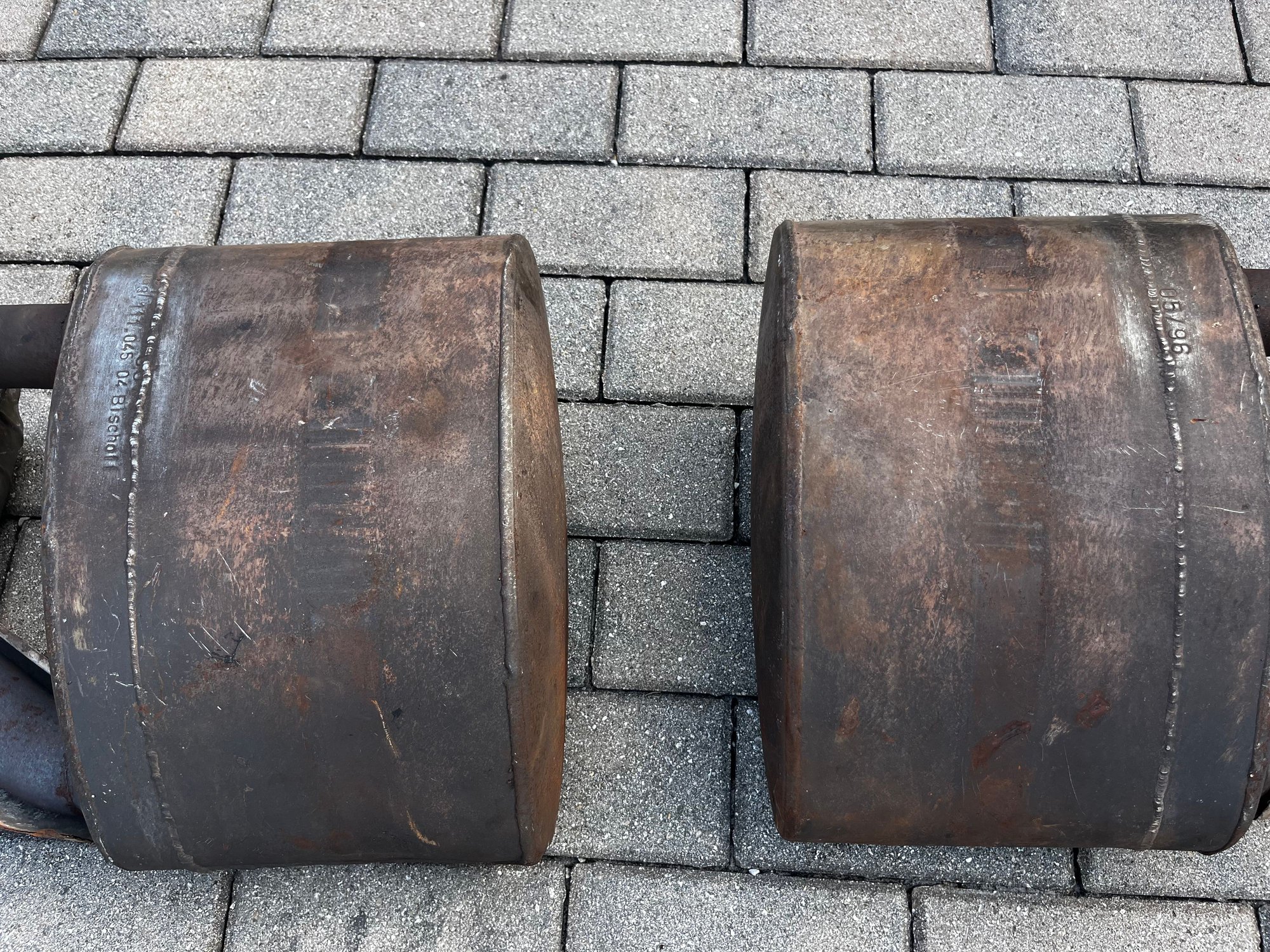 Engine - Exhaust - 993 RSR (Robin Sun) mufflers - Used - 1995 to 1998 Porsche 911 - Tampa, FL 33629, United States