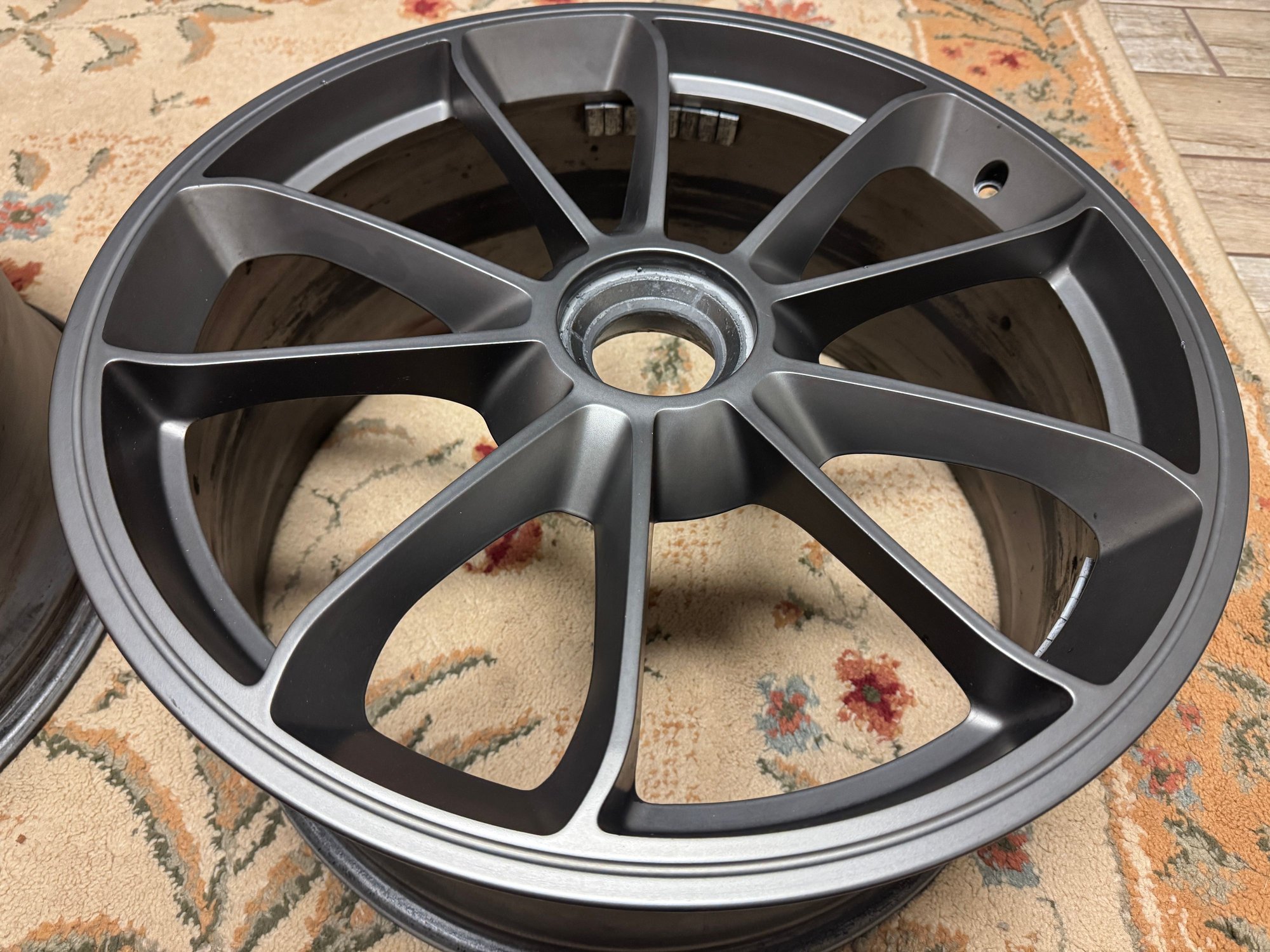 Wheels and Tires/Axles - 991 GT3 Satin Platinum OEM Wheels 20X12 20X9 - Used - -1 to 2027  All Models - Burke, VA 22015, United States