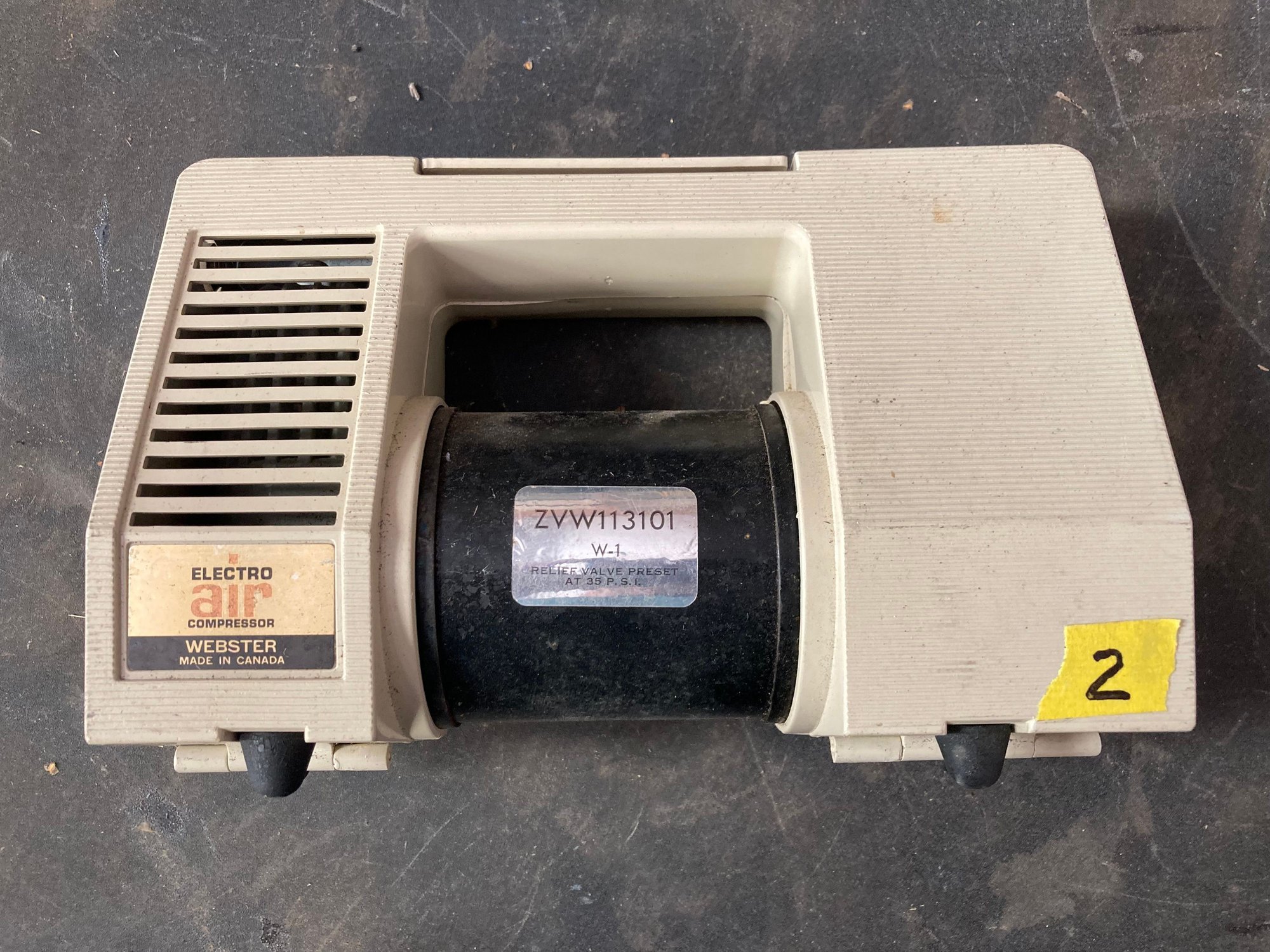 Accessories - Porsche Webster Air Compressor (for spare tire) - Used - 1975 to 1986 Porsche All Models - Incline Village, NV 89451, United States