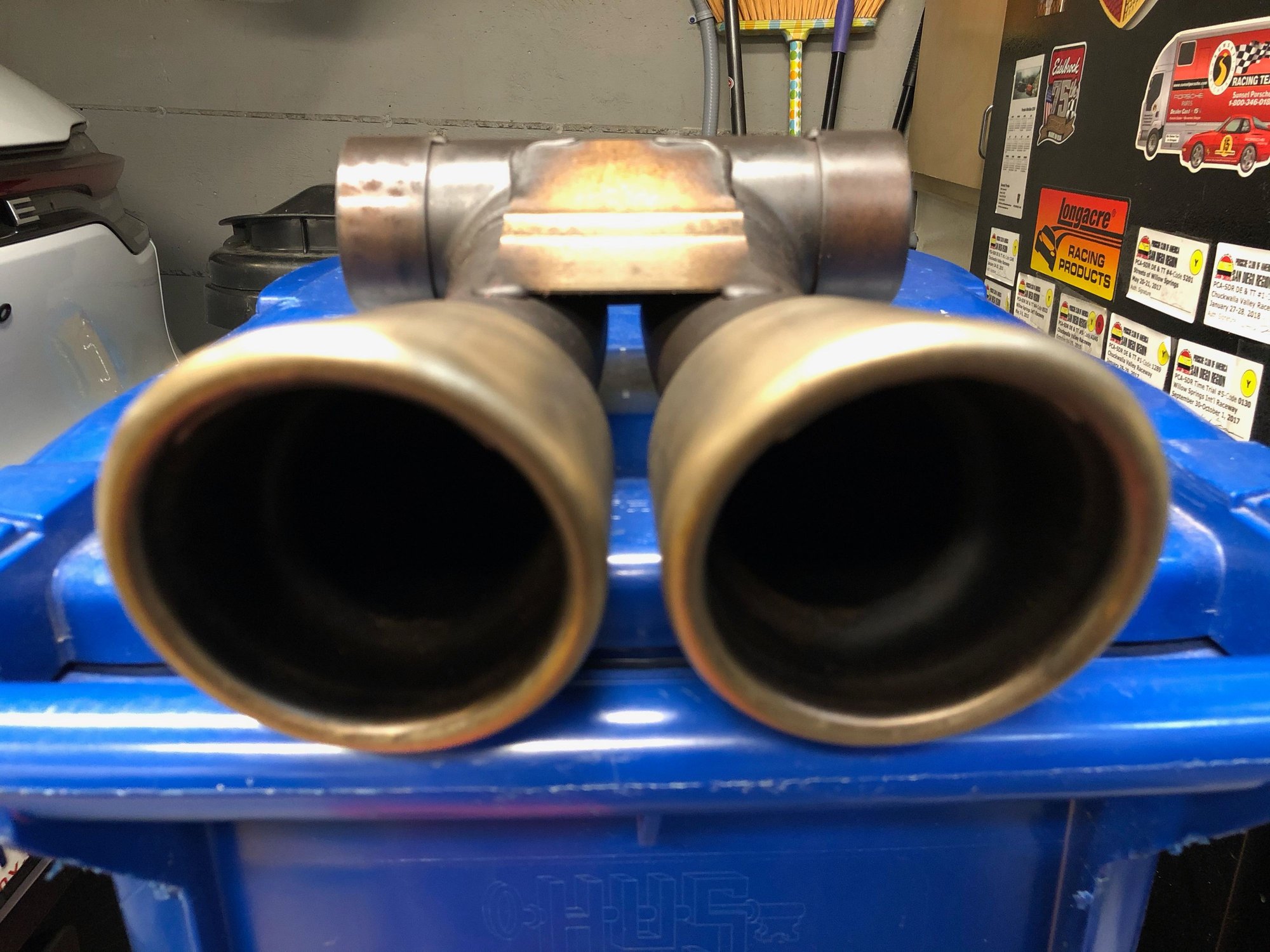 Engine - Exhaust - Cayman S Exhaust Tip - Brushed Stainless Steel - Used - 2012 to 2016 Porsche Boxster - 2012 to 2016 Porsche Cayman - Hermosa Beach, CA 90254, United States