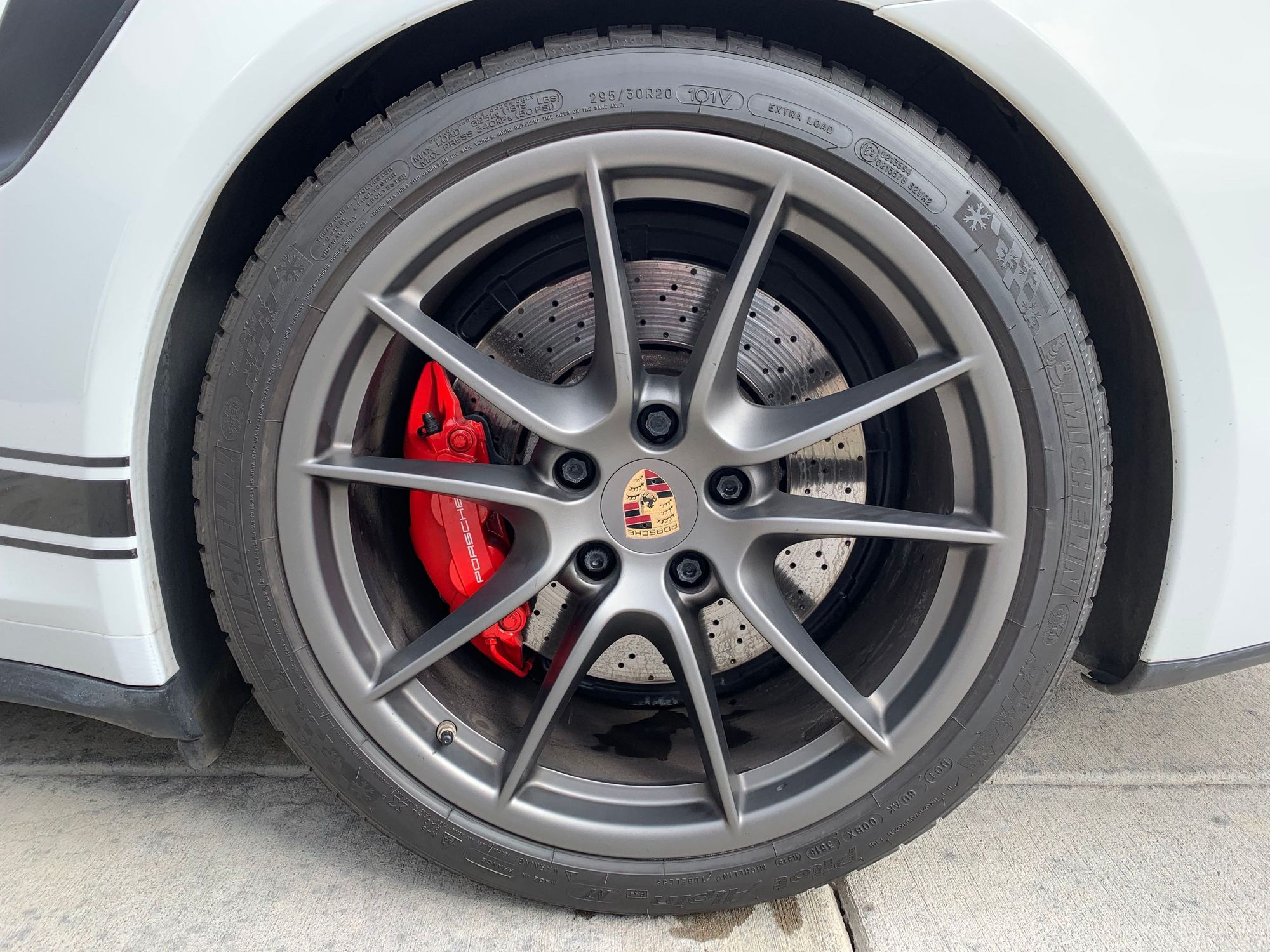 Wheels and Tires/Axles - 20" OEM 991 Turbo or C4 5-Lug Wheels + Michelin Alpin Tires w/TPMS - Used - 2012 to 2019 Porsche 911 - Denver, CO 80007, United States