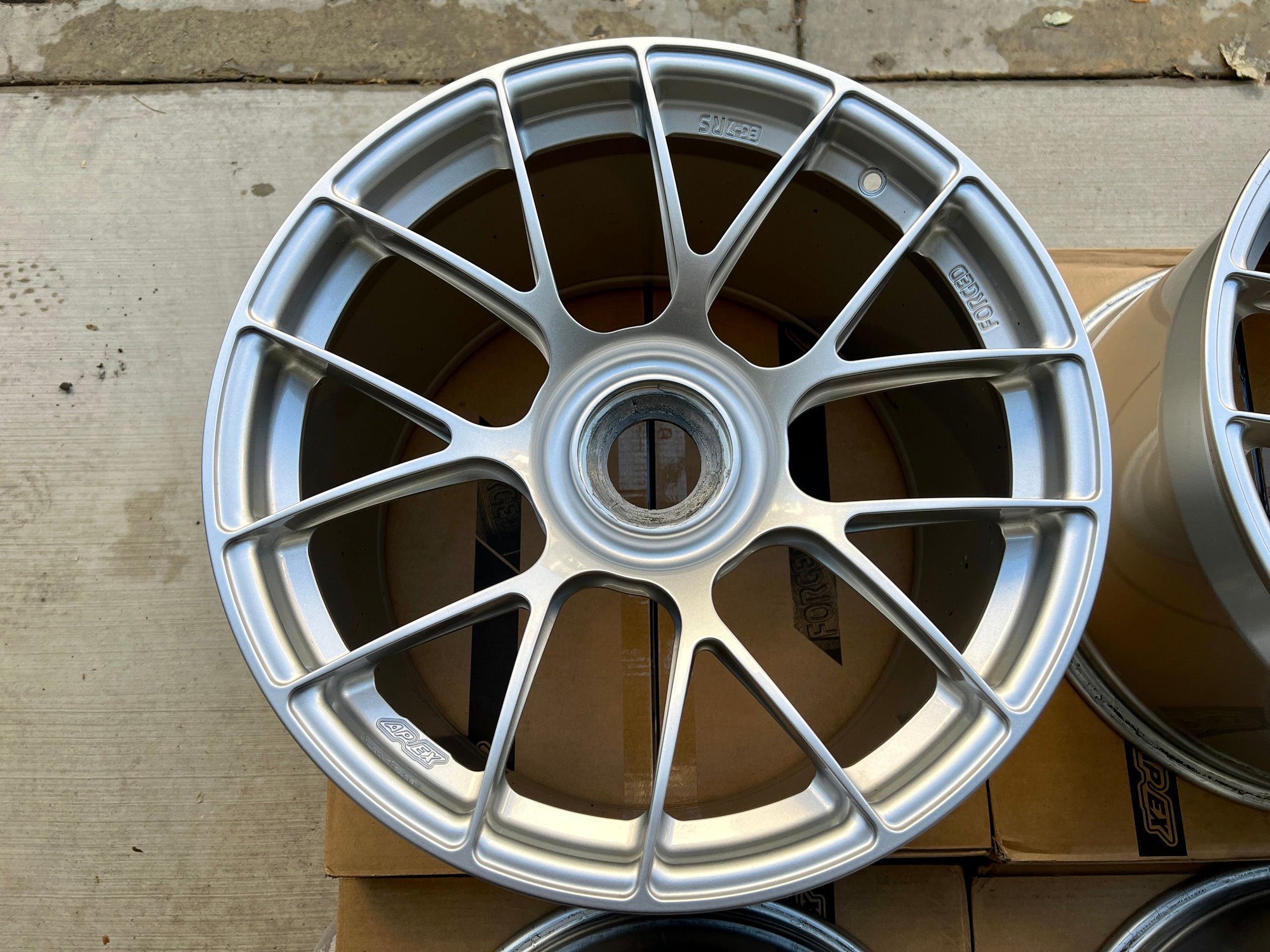 Wheels and Tires/Axles - Apex EC7-RS 991 GT3 / GT3 RS - 19" Fitment - Race Silver - Used - 2014 to 2024 Porsche All Models - Brea, CA 92821, United States