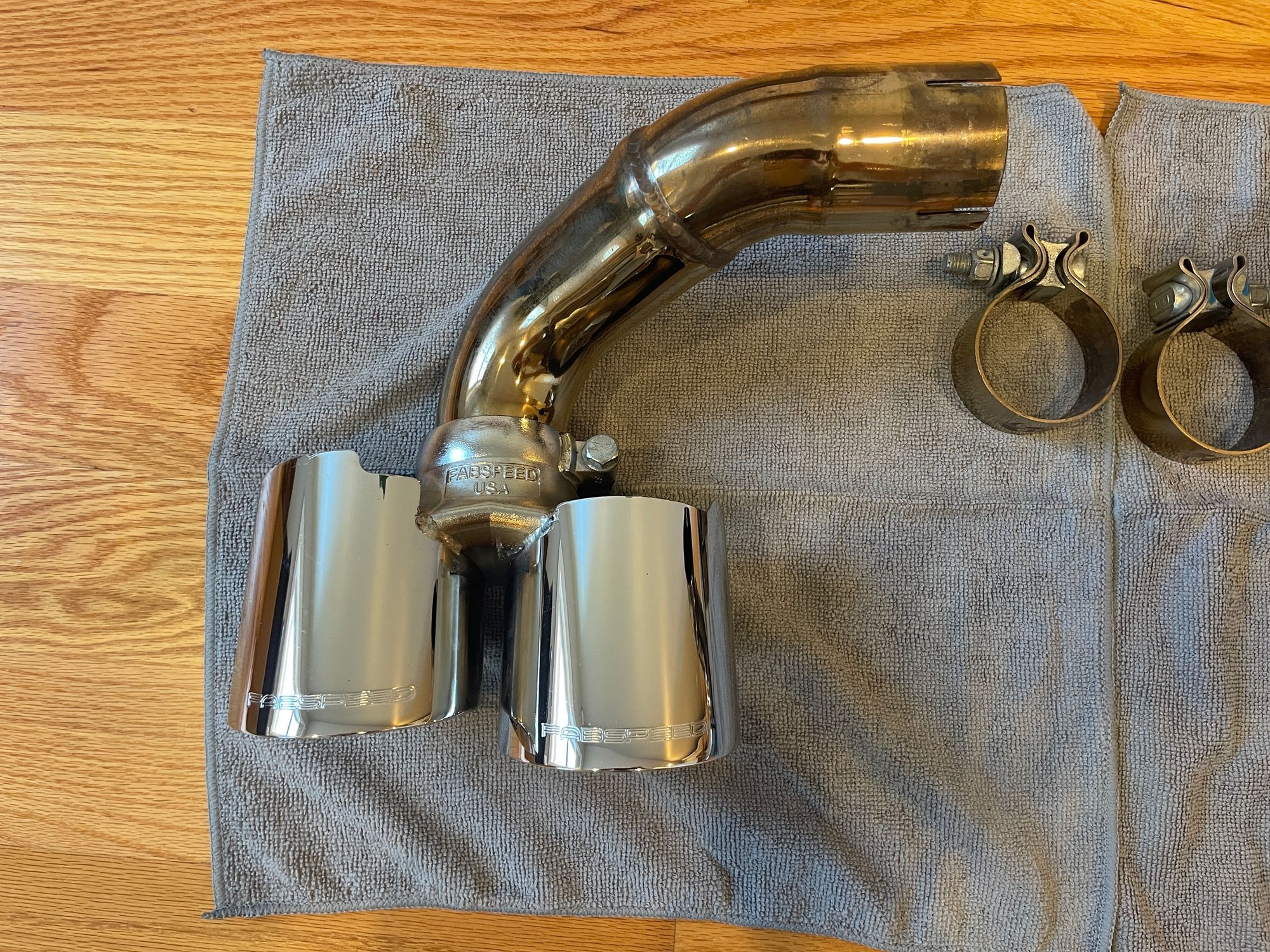 Engine - Exhaust - 997.2 Fabspeed Side Muffler Bypass Pipes & Stainless Steel Quad Tips - Used - 0  All Models - Boston, MA 02127, United States