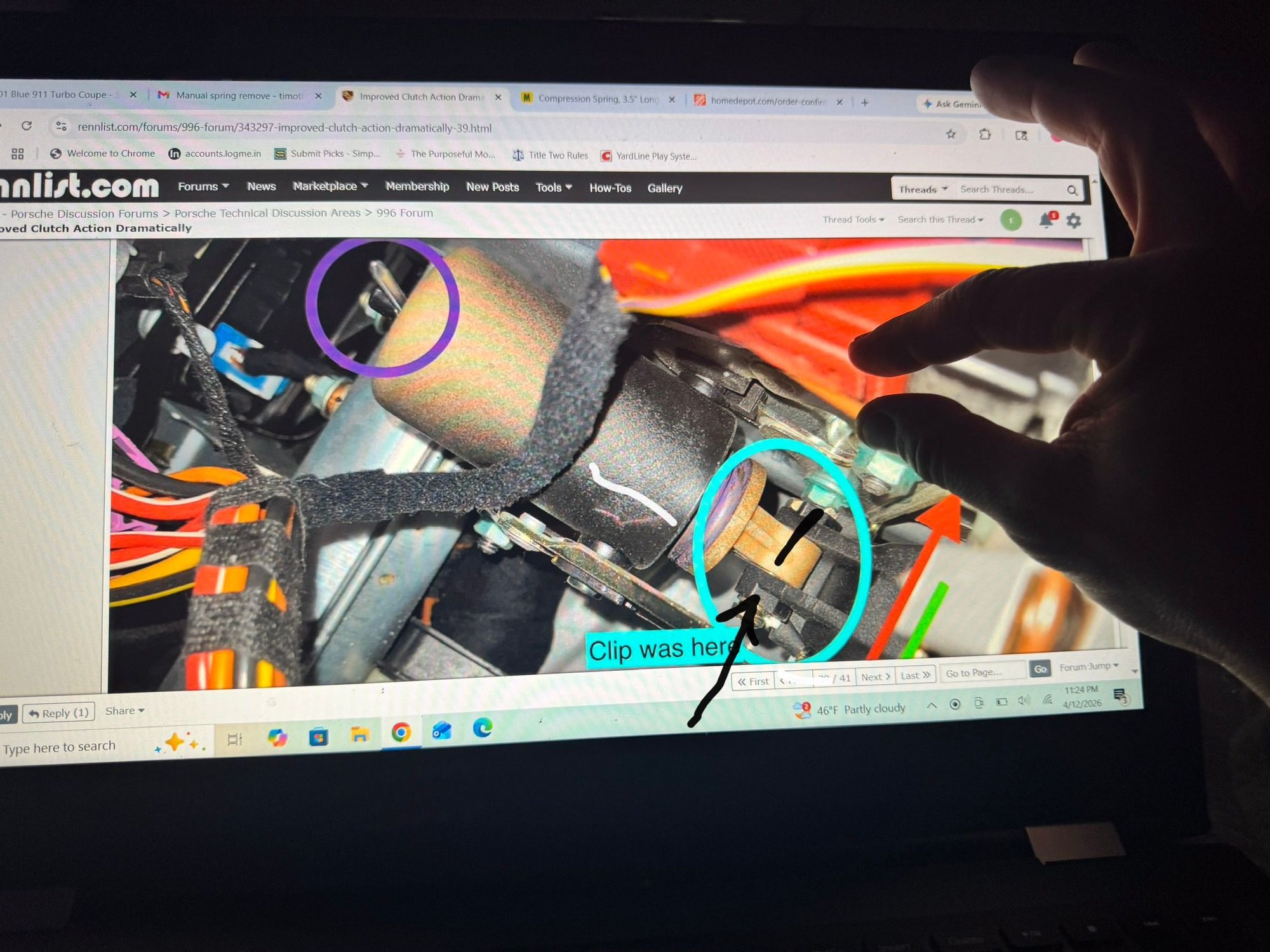 In the teal? Where I drew the black line?   