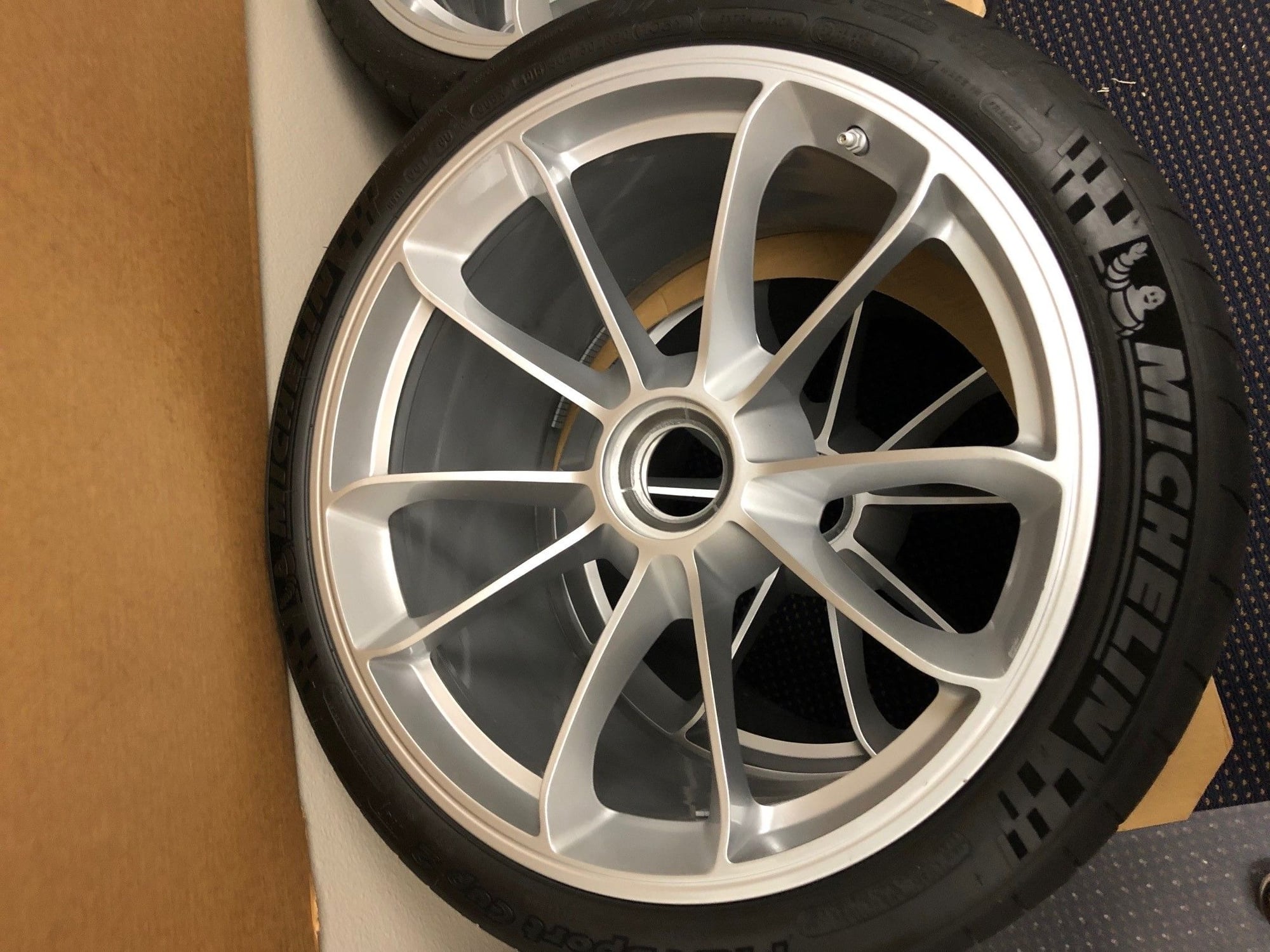 Wheels and Tires/Axles - 991 GT3 Platinum Silver wheels and tires - Used - 2014 to 2016 Porsche GT3 - Tacoma, WA 98424, United States