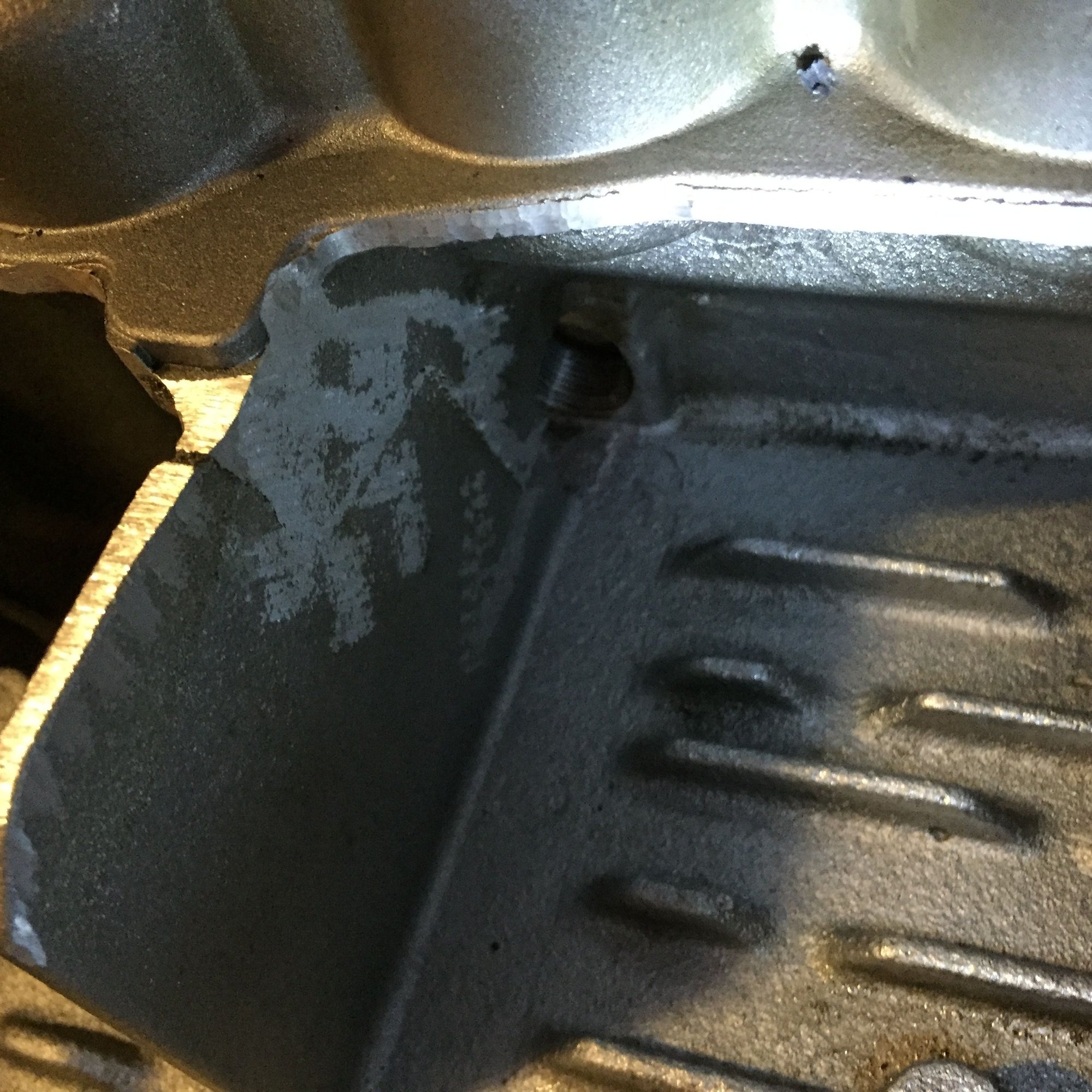 Cracked and welded oil pan Rennlist Porsche Discussion Forums