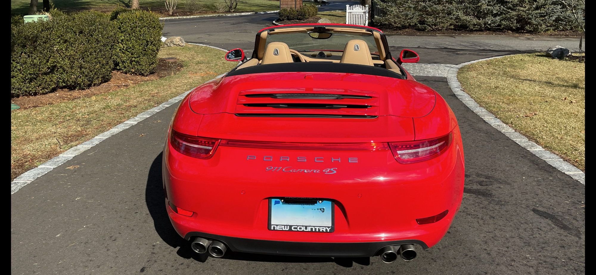 2013 Porsche 911 - Only 1,959 Miles on 2013 Porsche 911 Carrera 4S Cabriolet in mint condition!!! - Used - VIN WPOCB2A90DS155531 - 1,959 Miles - 6 cyl - AWD - Automatic - Convertible - Red - Greenwich, CT 06830, United States