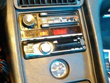 Center console with JVC stereo.