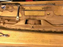 After seeing the duct work for the defroster vents, I decided to remove it and delete the speaker cavity and open up the air flow.