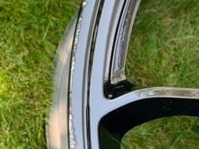 Rear Wheel Close up of rash