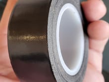 25mm wide Black Teflon, fiberglass adhesive tape