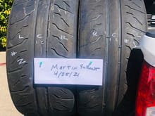 Also have two (2) 285/35/19 tires 