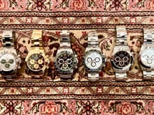 At home with some friends. Missing the black and white dial 116250’s but those are sitting in the safe deposit box. 