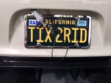 Backup Camera with LED license plate light