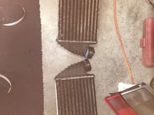 Intercoolers before cleaning