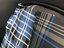 Shows how the Sport Tex fabric compares to the cloth of the Tartan Clark 