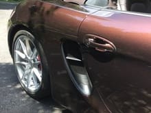 Porsche 981 Boxster and Cayman 2013-2016 Side Intake Grilles www.radiatorgrillstore.com