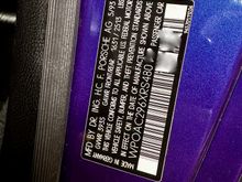 You can see the 965 in the part number for the vin sticker.
