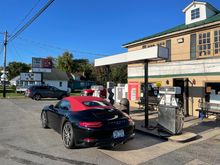 Gassing up in Tighland Island Maryland 