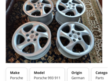 Well if this is market, then my set are a deal. I have heard the comments on the board regarding the 7.5” vs the 8” wheels in terms of rarity. The 7.5” wheels were an option on the 996 NB and Boxster commencing in 1999. Try and find them. They are scarce. They also worked well on my NB 993 as pictured. I preferred the 7.5” wheels in front of my NB 993 as it retained more of the steering feel of the original car w Cup 2 17” wheels. Again that is personal preference. 