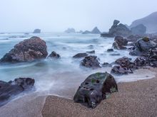 Pacific Ocean north of Jenner, CA. 24mm, f/16, 13s.