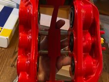 Front 6 piston caliper