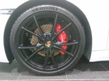Satin Black Carrera S Wheels