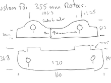 Initial hand drawing and measurements