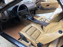 Hey Tony, bought these brand new Porsche T-equipment mats thinking they'd be close to the tan but, they look like they'd match your cork interior better.....