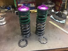 Rear 60MM Eibach springs Helper 30/98 ERS 50-60-40/120  Main Spring ERS 140-60-160 $150plus shipping ( I believe these are CUP rate 900 LBS rears)