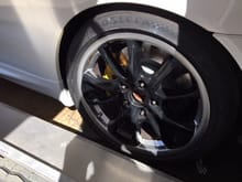 Pic of rear wheel in the trailer