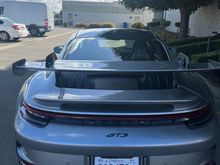 Back Spoiler view of this GT3. Covered this with PPF to ensure the spoiler is protected from potential paint damage!