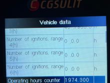 DME total operating hours 