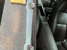 Clips on headliner that press fit up into sunroof surround