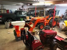 I do almost all grounds maintenance myself. Bought the Kubota new in 2001. Does it all. Steiner for most of the mowing except the 84" finish mower on the Kubota to groom the trails. Tundra to haul from deer to seeds/fertilizer to mulch. Couldn't live without a pickup truck.