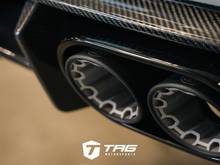 Brabus Tailpipes integrated into the carbon rear diffuser